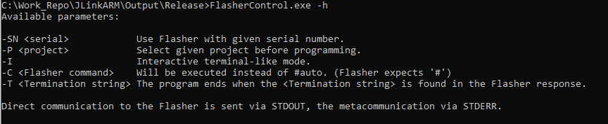 FlasherControl.exe command line parameters