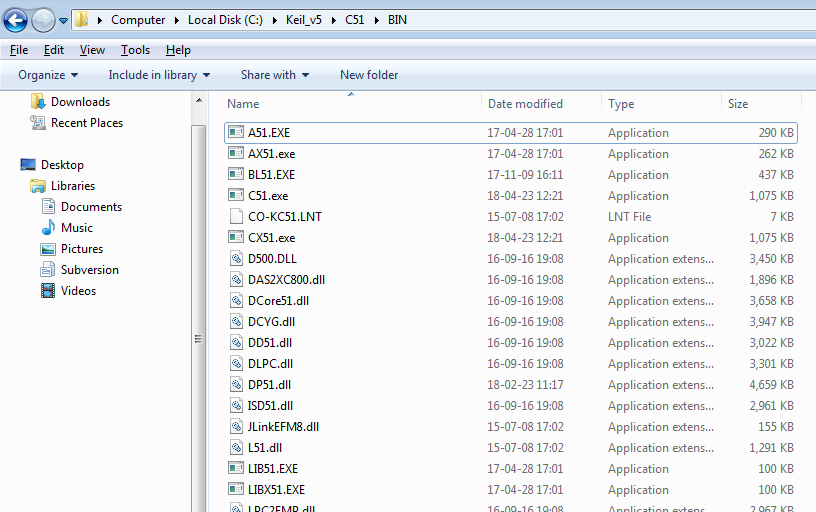 software keil tools.ini toolchain not installed