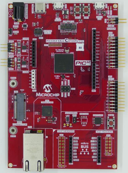 Microchip PIC32CZCA80 board.JPG
