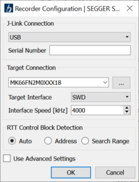 SystemView recorder configuration