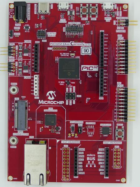 Microchip PIC32CZCA90 board.JPG