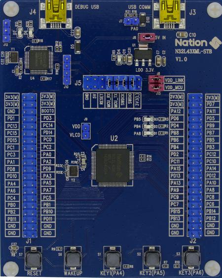 Nations N32L43XML-STB N32L436MBL7 board.jpg
